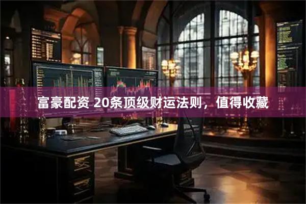 富豪配资 20条顶级财运法则，值得收藏